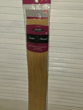 Malibu Satin Strands 18" Blonde Weaving Hair Extensions - Premium Human Hair
